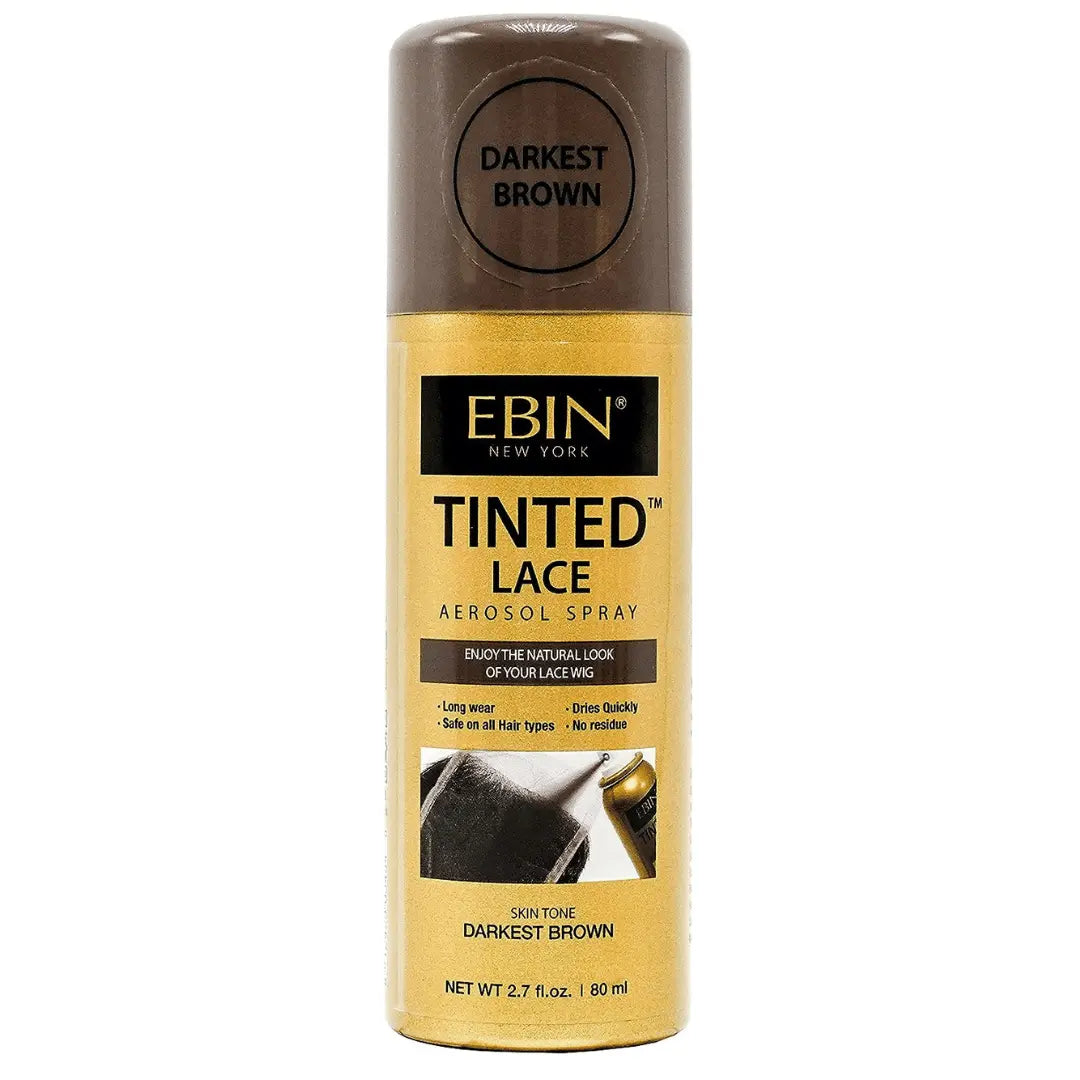 EBIN NEW YORK Spray aérosol pour dentelle teintée (Darkest Brown) Ebin