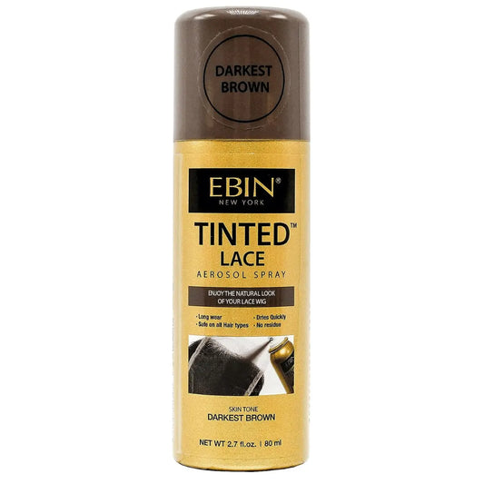 EBIN NEW YORK Spray aérosol pour dentelle teintée (Darkest Brown) Ebin