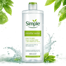 Charger l'image dans la galerie, SIMPLE Eau Micellaire Démaquillante &amp; Nettoyante – Peaux Sensibles 400 ML