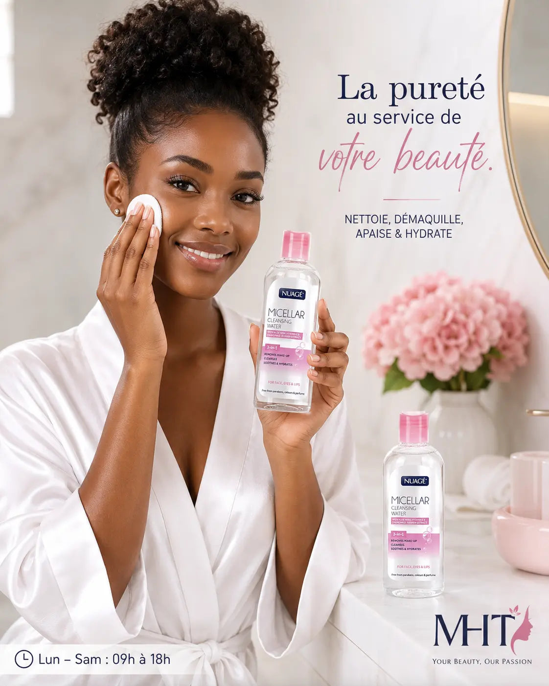 Eau Micellaire Nettoyante Nuage 3-en-1 — 200 ml