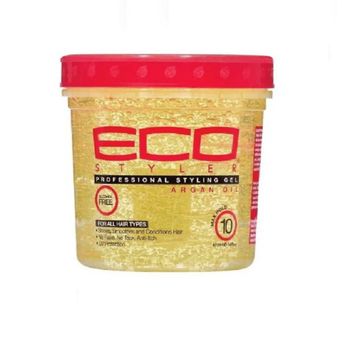 Eco Styler Gel Coiffant Tenue Extra À L'Huile D'Argan Sans Sulfate 473Ml- Jaune ECO STYLER