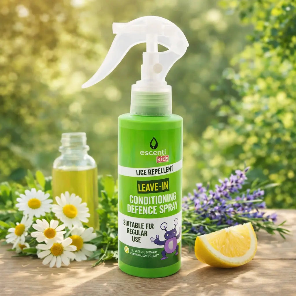 Spray Après-Shampooing Sans Rinçage Anti-Poux Escenti Kids — 125 ml