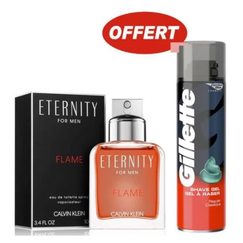 Eternity For Men Flame+ Gel De Rasage Pour Hommes (Offert) Calvin Klein