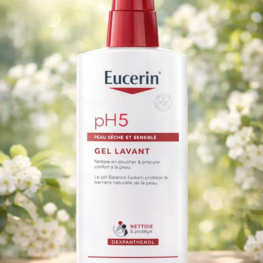 Gel Lavant Doux Eucerin pH5 Peaux Sèches & Sensibles — 1 L