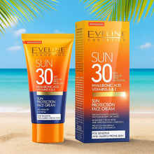 Charger l&#39;image dans la galerie, Eveline Cosmetics Creme Solaire Pour Visage 30 FPS (Peau Sensibles ) EVELINE
