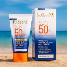 Charger l&#39;image dans la galerie, Eveline Cosmetics Creme Solaire Pour Visage 50 FPS (Tous Types De Peaux  ) EVELINE
