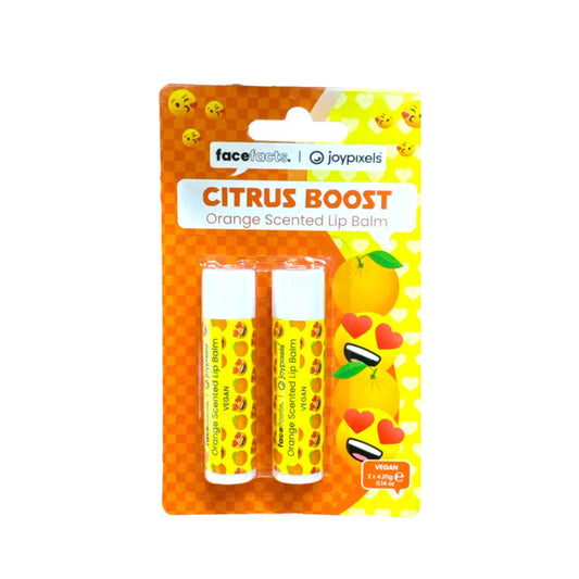 Face Facts 2pcs Baume à lèvres parfumé Citrus Boost face facts