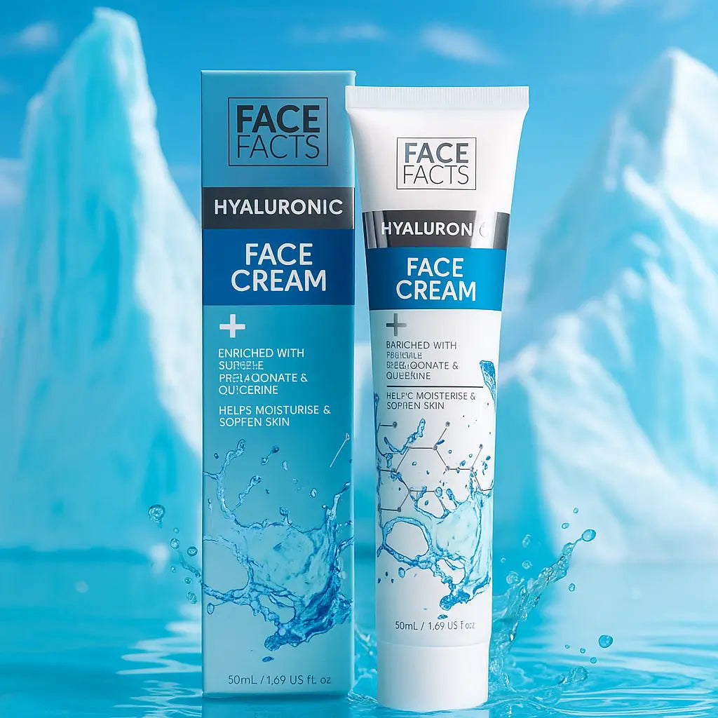 Face Facts – Crème pour le visage à l’acide hyaluronique (50 ml). Face Facts