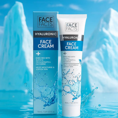 Crème Hydratante Visage Face Facts Acide Hyaluronique — 50 ml