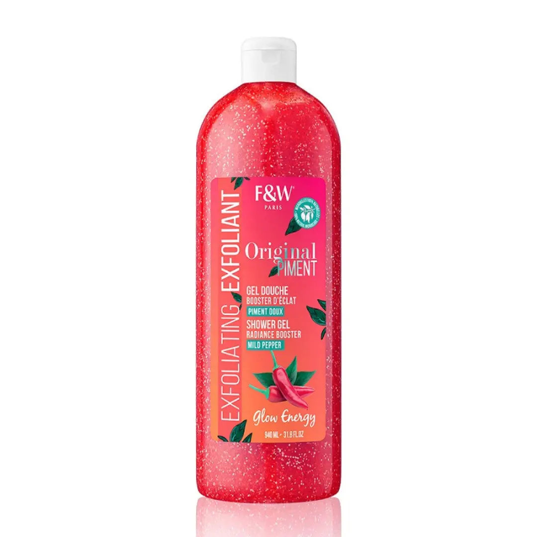 Gel Douche Exfoliant Fair & White Piment Doux — Noyaux d'Abricot — 940 ml