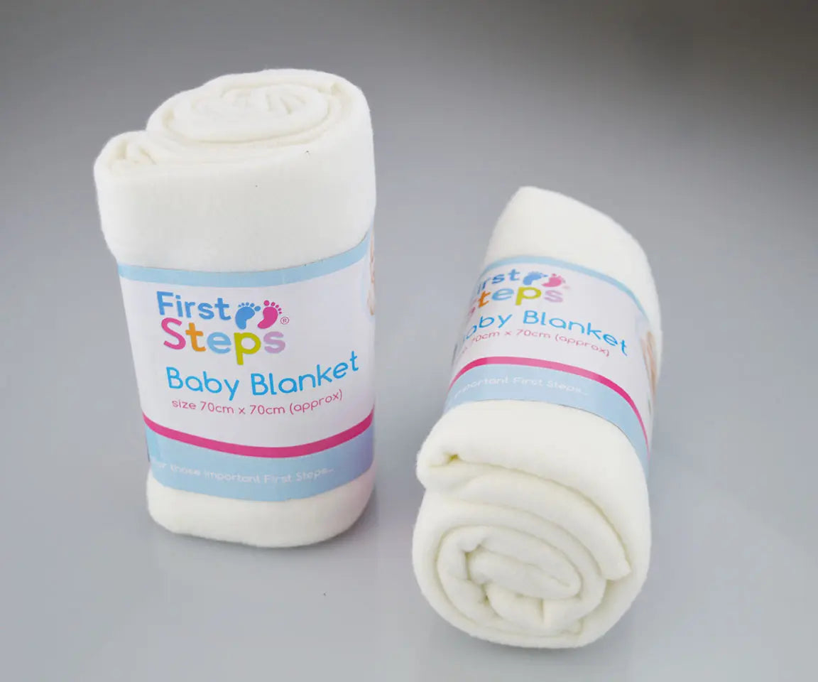 First Steps Couverture Pour Bébé De 0 Mois Et Plus-Blanc FIRST STEPS