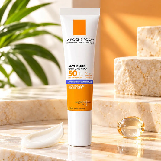 Fluide Solaire Anti-Taches La Roche-Posay Anthelios UVMune 400 Melasyl SPF 50+ — Format Voyage 15 ml