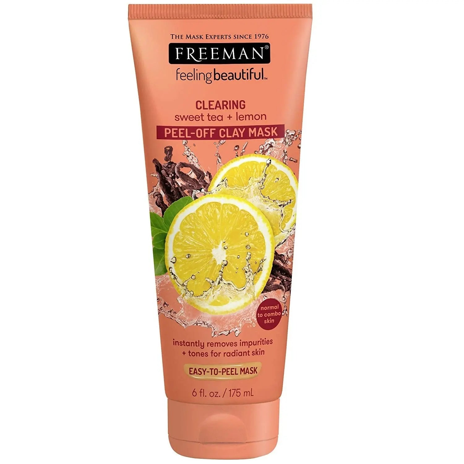 Freeman Masque d'argile pelable Feeling Beautiful thé sucré et citron 175 ML FREEMAN