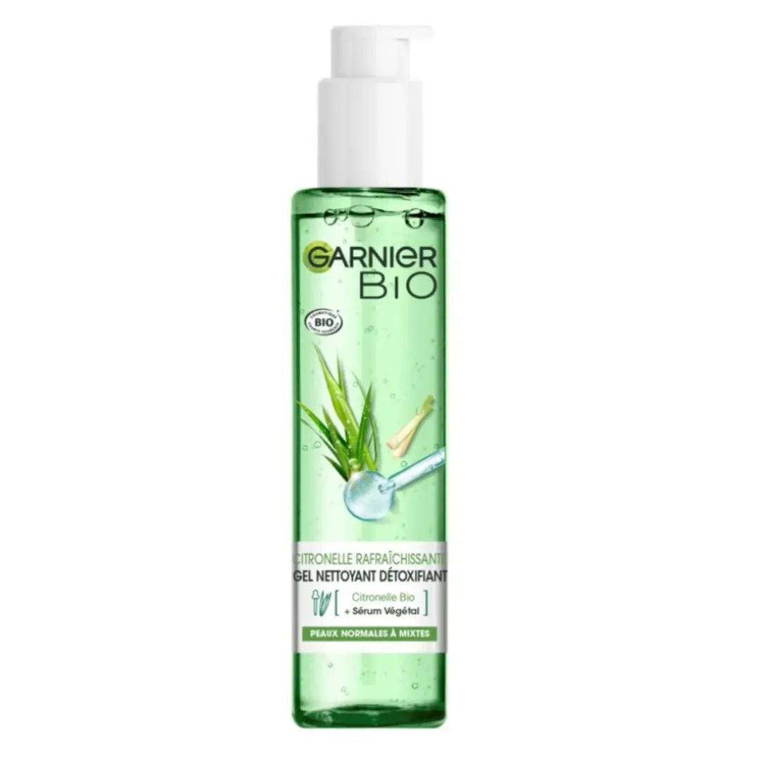 GARNIER Démaquillant Bio Gel Détox Citronnelle le tube de 150mL GARNIER