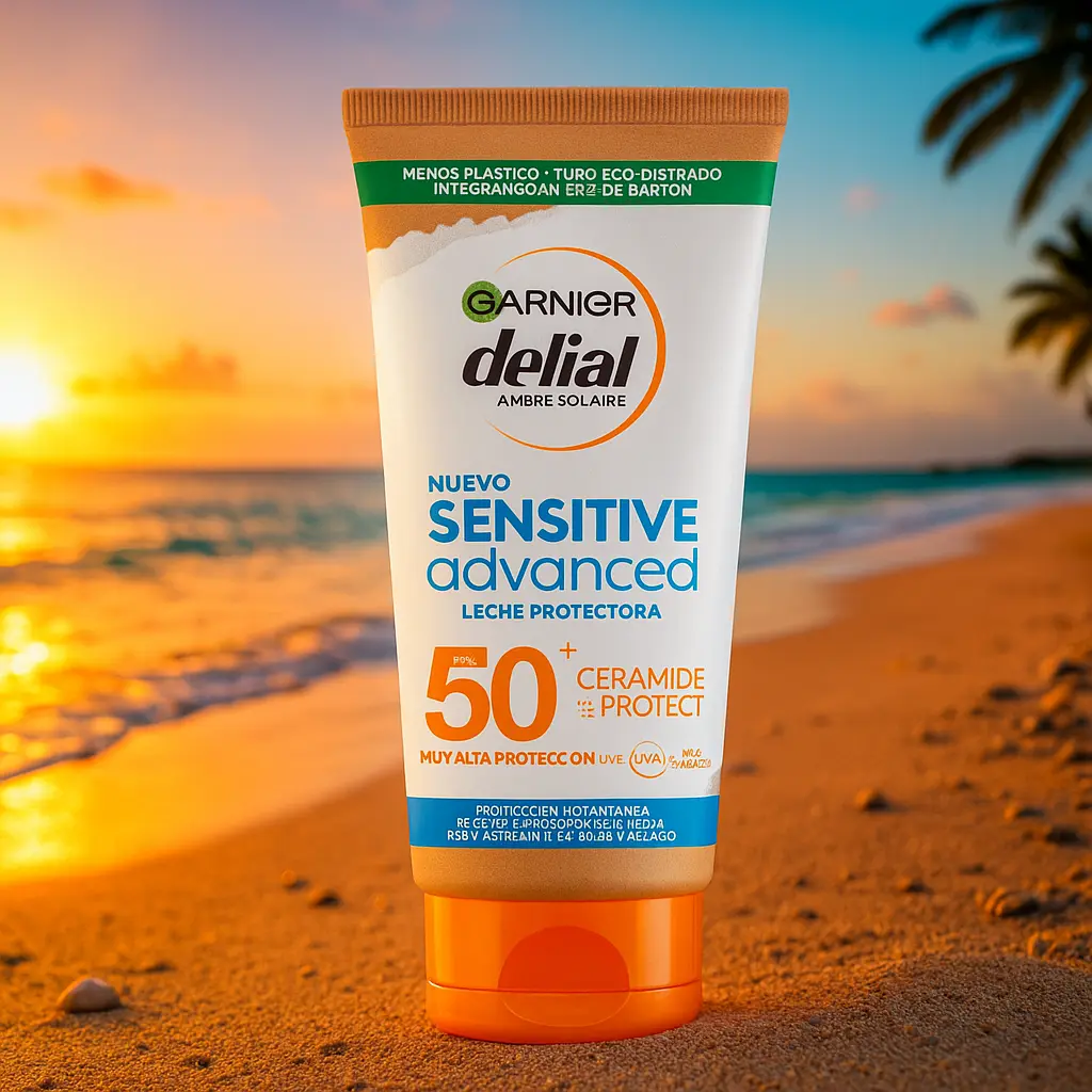 GARNIER Lait protecteur Sensitive Advanced éco-conçu Delial SPF50+ Ceramide Protect 175ml GARNIER