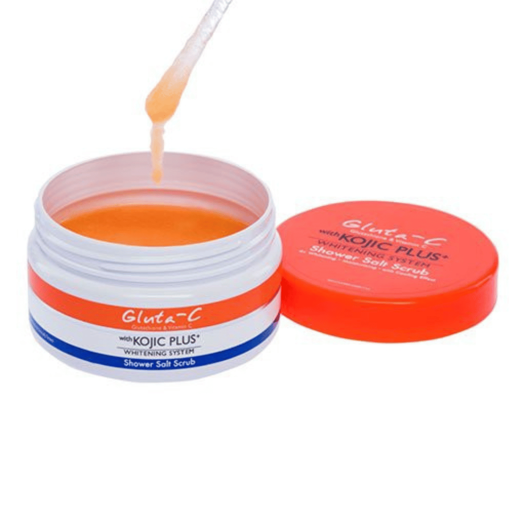 GLUTA-C avec gommage au sel de douche Clarifiant pour la peau Kojic Plus 250ML GLUTA-C
