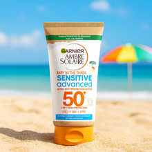 Charger l&#39;image dans la galerie, Garnier Ambre Solaire Baby Sensitive Advanced SPF50 crème solaire pour enfants 50 ml GARNIER
