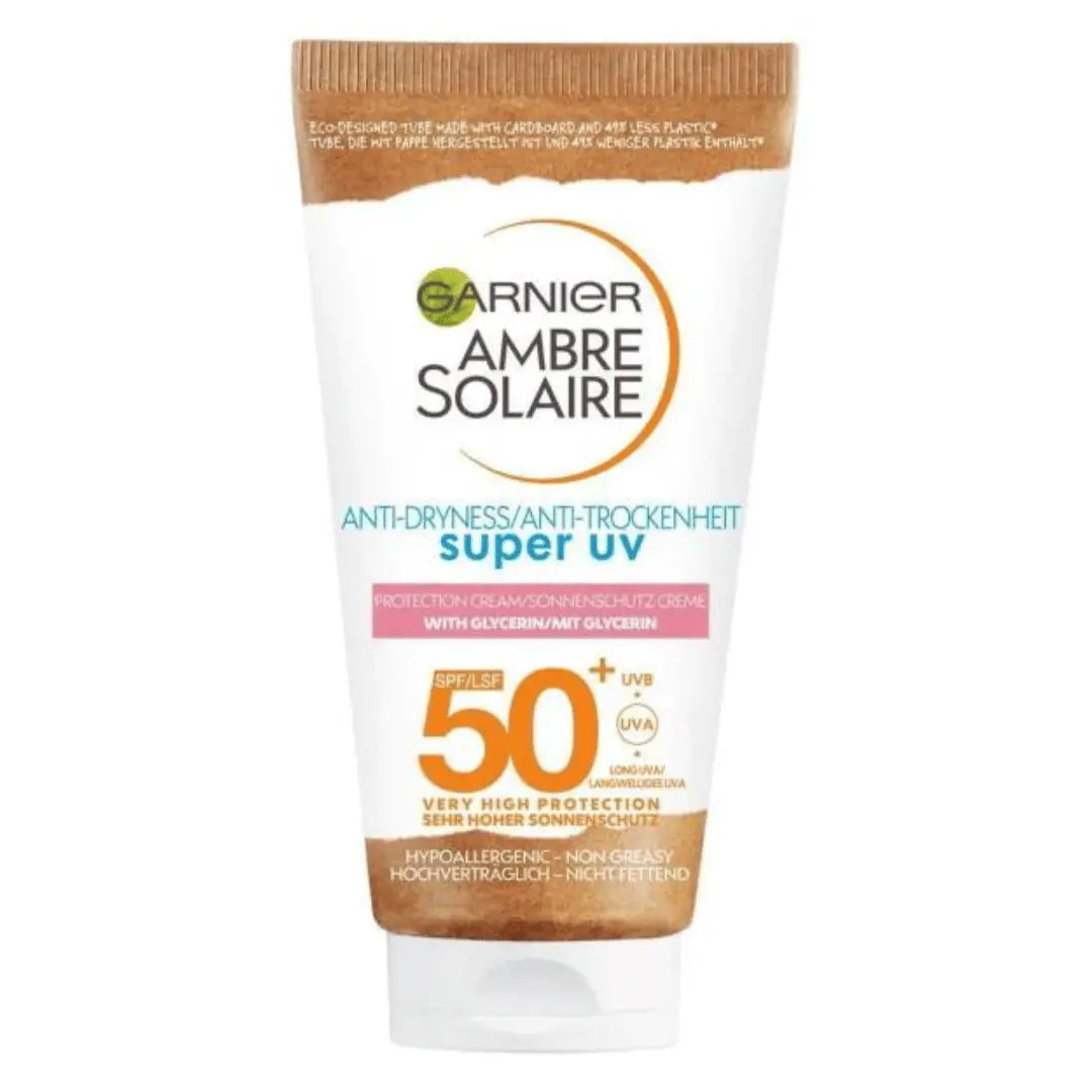 Garnier Ambre Solaire Crème Protection Anti-Dessèchement Super UV SPF50+ 50 ml GARNIER