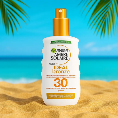Garnier Ambre Solaire Crème Protection Solaire Ideal Bronze FPS 30 GARNIER
