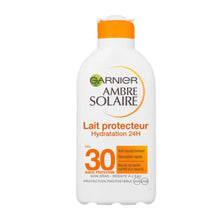 Charger l&#39;image dans la galerie, Garnier Ambre Solaire Lait solaire protecteur hydratant 24H FPS30 200 ml GARNIER
