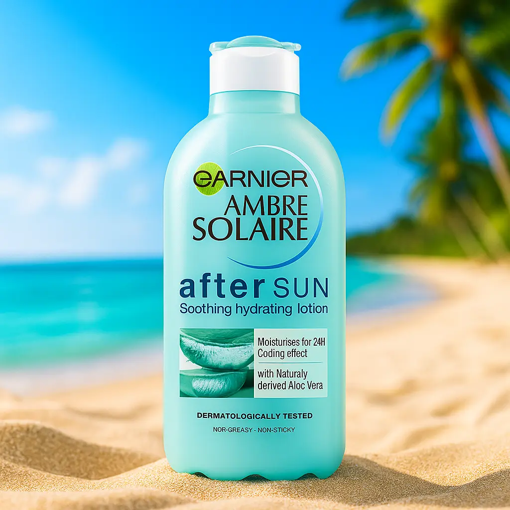 Garnier Ambre Solaire Lotion Après-Soleil Pour Le Visage & Le Corps À L’Aloe Vera, 175ml GARNIER