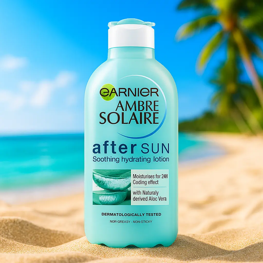 Garnier Ambre Solaire Lotion Après-Soleil Pour Le Visage & Le Corps À L’Aloe Vera, 175ml GARNIER