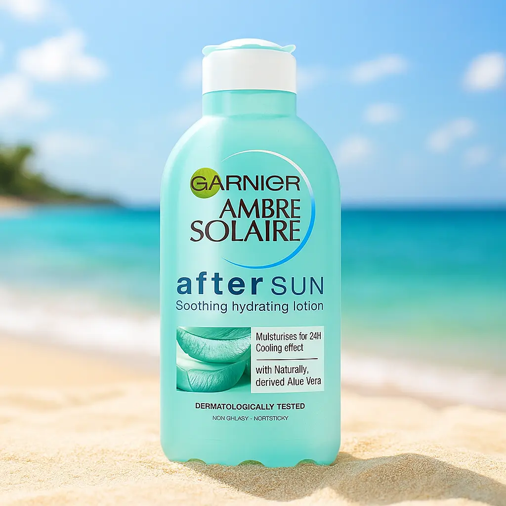 Garnier Ambre Solaire Lotion Après-Soleil Pour Le Visage & Le Corps À L’Aloe Vera, 175ml GARNIER
