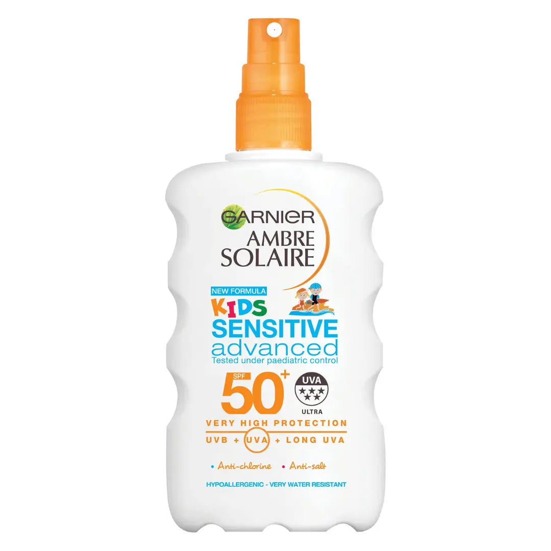 Garnier Ambre Solaire Vaporisateur pour enfants  Résistant à l'Eau Sensible SPF50+ 200ml GARNIER