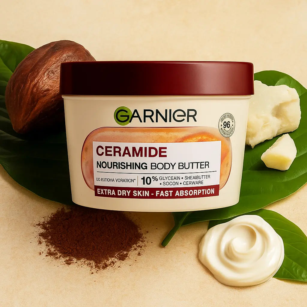 Garnier Body Superfood Beurre corporel réparateur au cacao et aux céramides 380 ML GARNIER