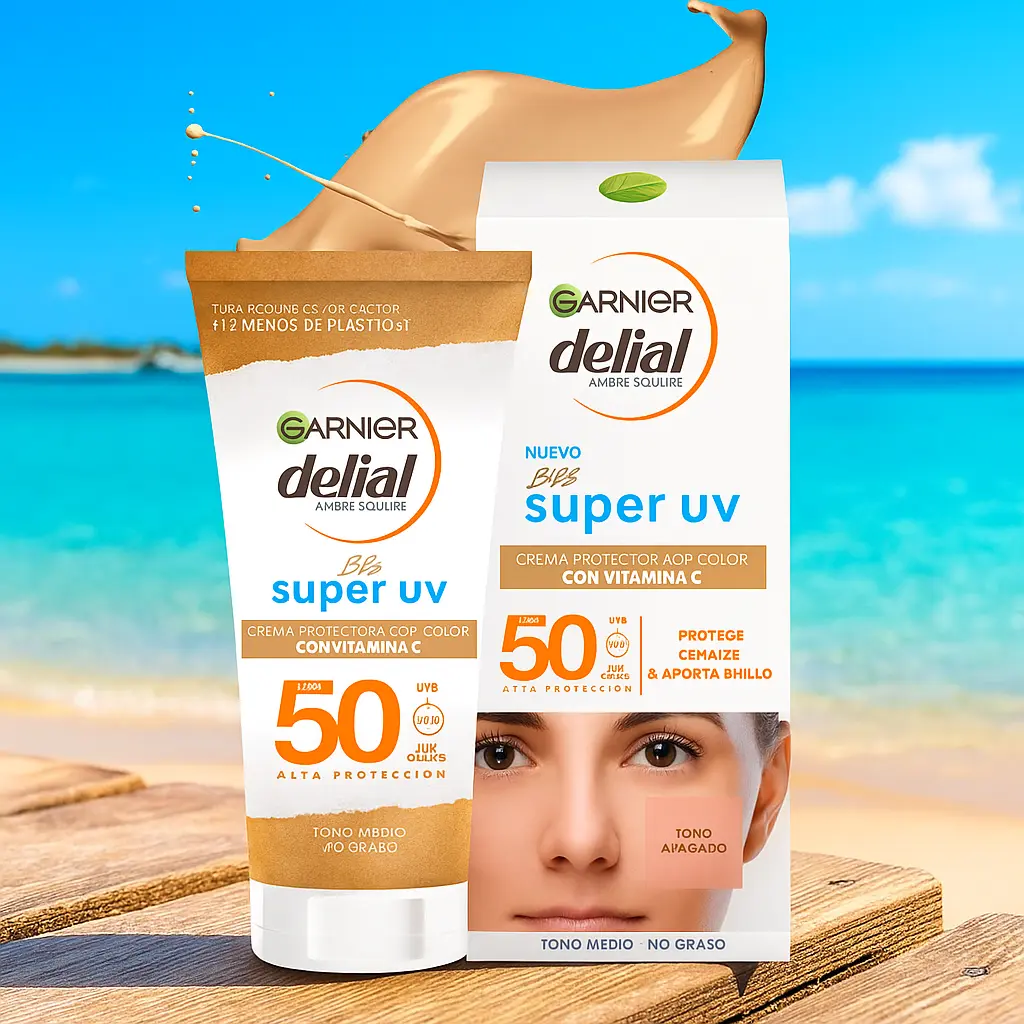 Garnier Delial BB Sun Cream, 5 in 1 sun protection cream SPF 50 50 ml GARNIER