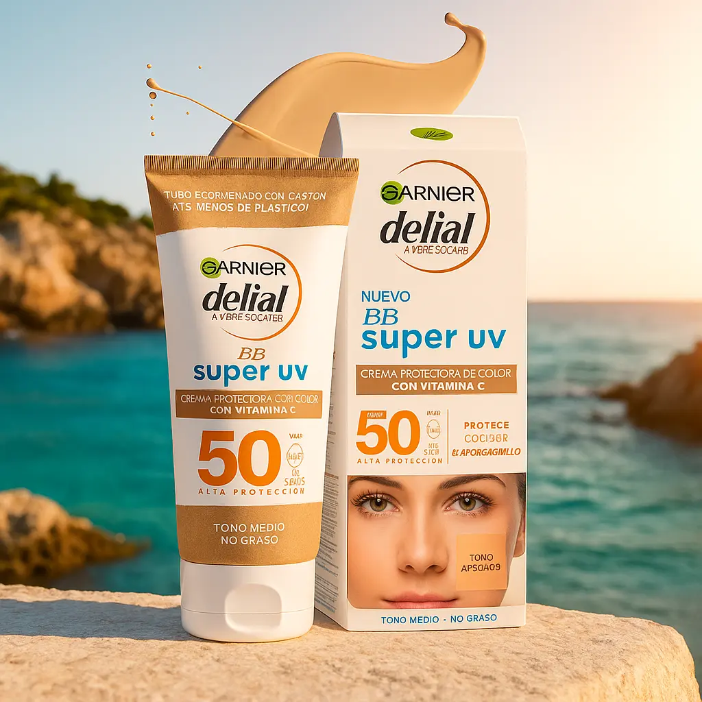 Garnier Delial BB Sun Cream, 5 in 1 sun protection cream SPF 50 50 ml GARNIER