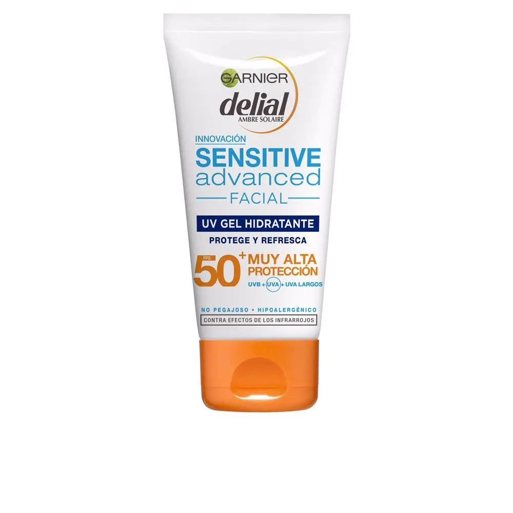 Garnier  Delial Sensitive Advanced   gel facial SPF50+ Crème solaire pour le visage 50ML GARNIER
