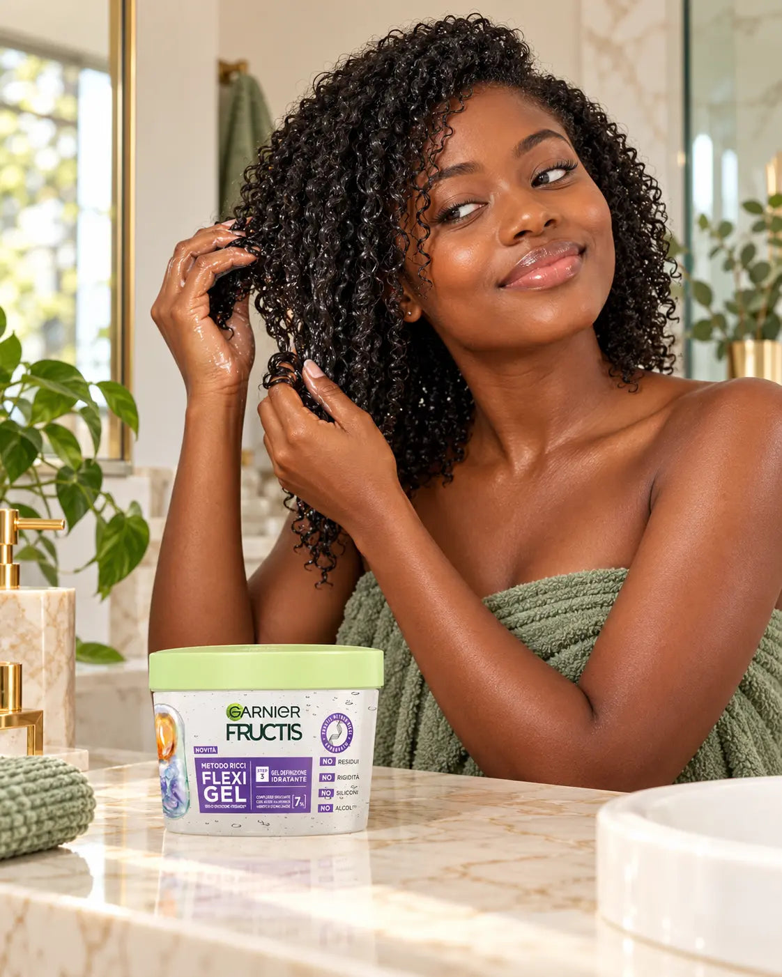 Garnier Fructis Flexi Gel Méthode Boucles — Gel Définition Hydratant Acide Hyaluronique — 370 ml