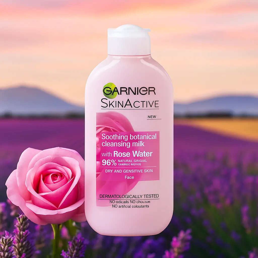 Garnier Lait Démaquillant Peaux Sensibles à l'Eau de Rose Naturelle 200 ml garnier