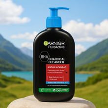 Charger l&#39;image dans la galerie, Garnier Nettoyant Quotidien Visage Pur Active BHA (Acide Salicylique) + Charbon 250ML GARNIER
