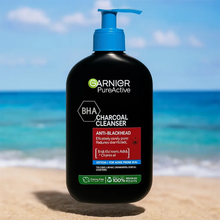 Charger l&#39;image dans la galerie, Garnier Nettoyant Quotidien Visage Pur Active BHA (Acide Salicylique) + Charbon 250ML GARNIER
