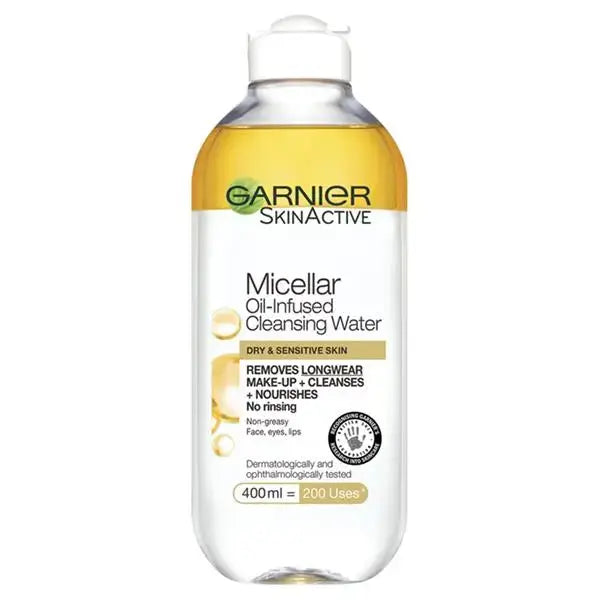 Garnier Nettoyant pour le visage infusé d’huile d’eau micellaire 400ml GARNIER