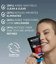 Charger l&#39;image dans la galerie, Garnier Nettoyant, gommage et masque 3 en 1 au charbon de bois Pure Active Intensive 150 ml GARNIER
