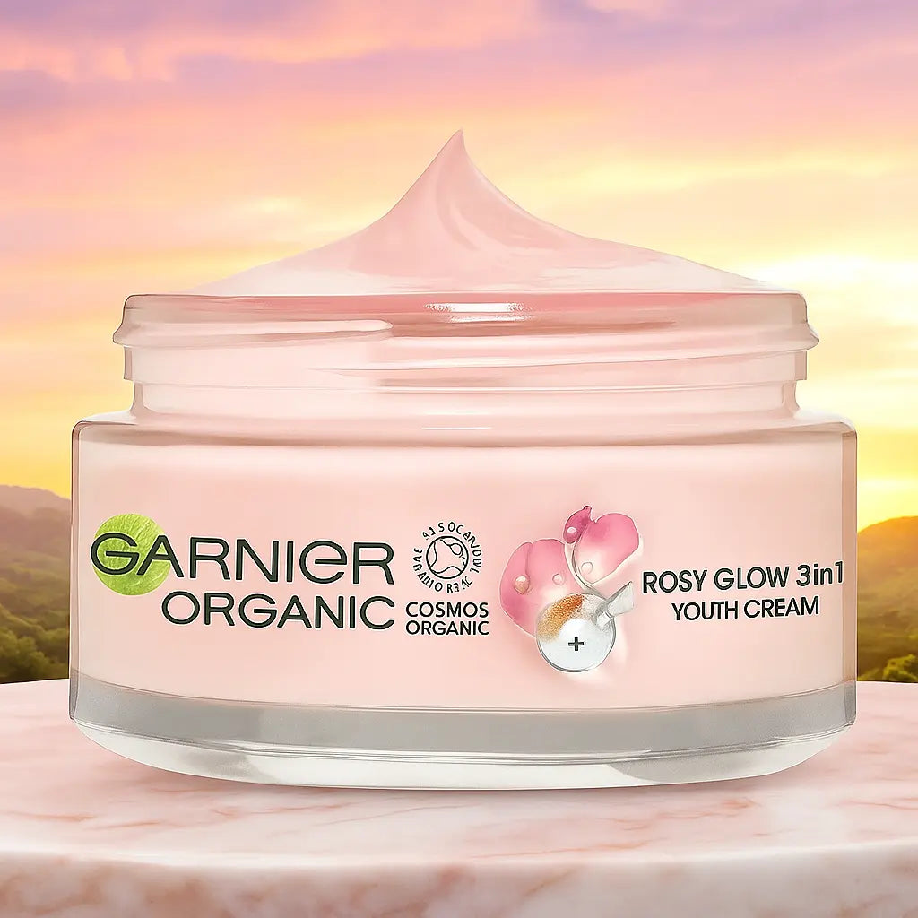 Garnier Organic Rosy Glow 3 In 1 Youth Cream 50ml GARNIER