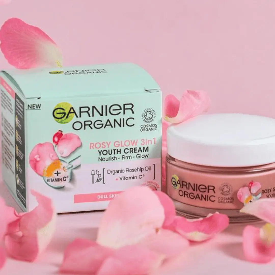 Garnier Organic Rosy Glow 3 In 1 Youth Cream 50ml GARNIER