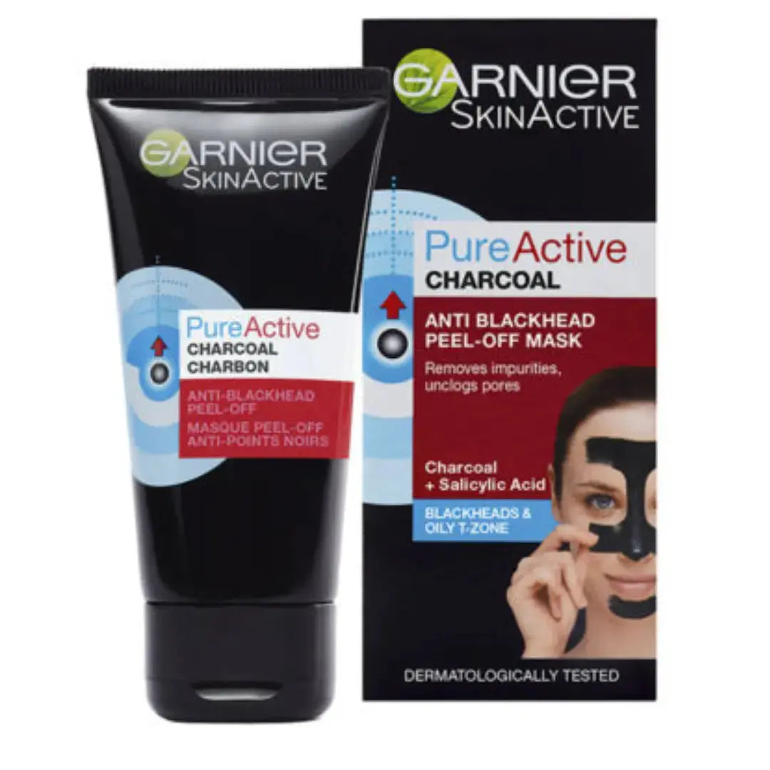 Garnier Pure Active Anti-Blackhead Charcoal Peel-Off Face Mask 50ml GARNIER