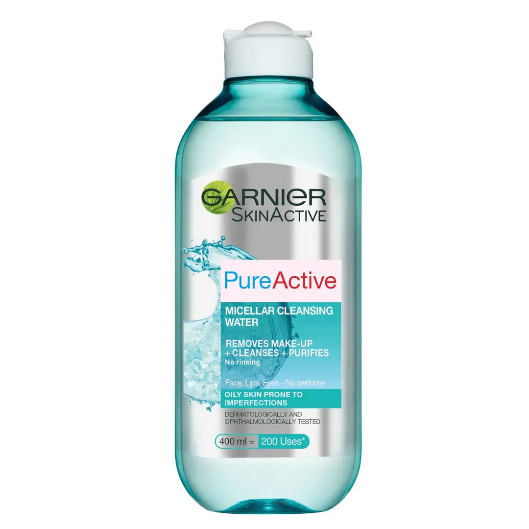 Garnier Pure Active Eau Micellaire Nettoyant Visage Peau Grasse 400ml GARNIER