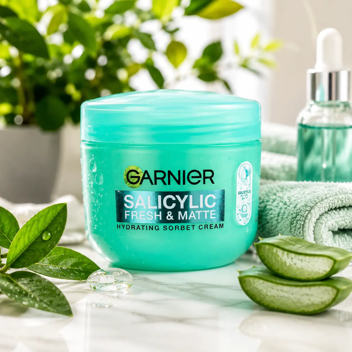Crème Visage Sorbet Garnier Salicylic Fresh & Matte — 85 ml