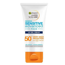 Charger l&#39;image dans la galerie, Garnier Sensitive Advanced Visage Gel Crème UV SPF 50+ 50ml GARNIER
