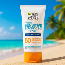 Charger l&#39;image dans la galerie, Garnier Sensitive Advanced Visage Gel Crème UV SPF 50+ 50ml GARNIER
