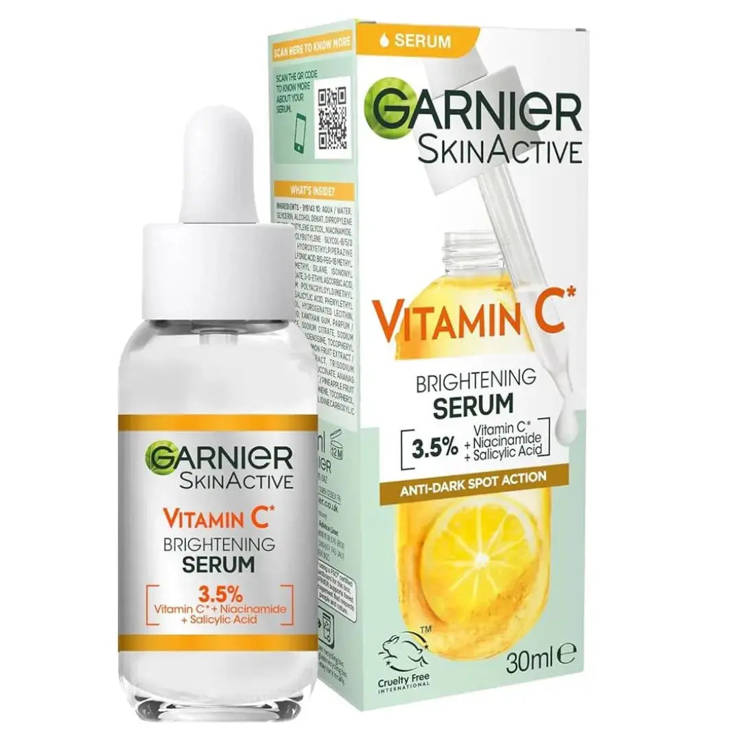 Garnier Sérum Clarifiant anti-taches 30 ml Vitamine C 3,5 %, niacinamide, acide salicylique GARNIER
