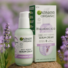 Charger l&#39;image dans la galerie, Garnier Sérum Crème Anti-Âge 2en1 à l&#39;Acide Hyaluronique Bio 50 ml GARNIER
