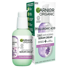 Charger l&#39;image dans la galerie, Garnier Sérum Crème Anti-Âge 2en1 à l&#39;Acide Hyaluronique Bio 50 ml GARNIER
