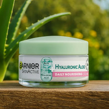 Charger l&#39;image dans la galerie, Garnier Skin Active Crème Nourrissante Quotidienne Hyaluronique Aloe Vera 50 Ml garnier
