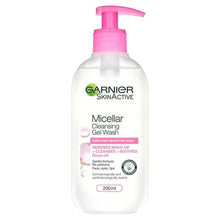 Charger l&#39;image dans la galerie, Garnier Skin Active Gel Nettoyant Micellaire Visage Peau Sensible 200 ML GARNIER
